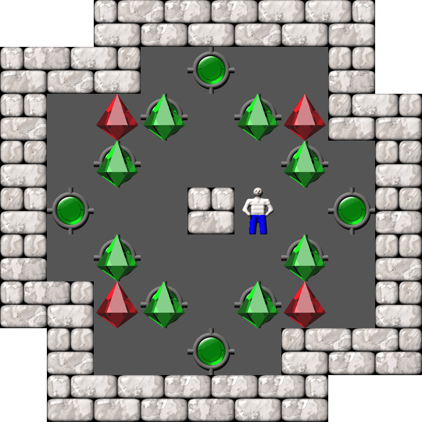 Sokoban Mass Remodel level 2204